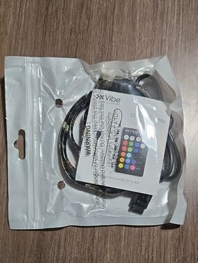 Vibe LED Strip Kit with Remote — Black Cable, Clear Strip